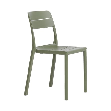 Stapelbarer Stuhl Cassia Bistrot corian grün - NARDI