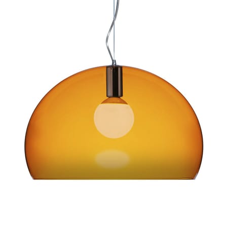 Suspension FL/Y Small plastique orange / Ø 38 cm - Kartell
