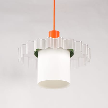 Suspension Gigi n°1 / Ø 28 x H 21 cm - Plastique recyclé / Fabriqué en France - Warren & Laetitia