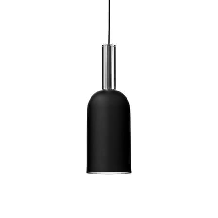 Suspension Luceo Cylindre métal noir / Ø 12 x H 35 cm - AYTM