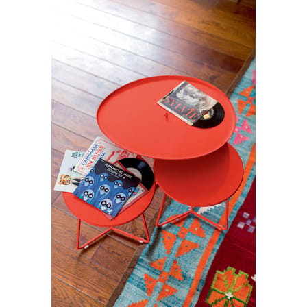 Table d'appoint Cocotte métal bleu / Ø 34 x H 36 cm - Fermob
