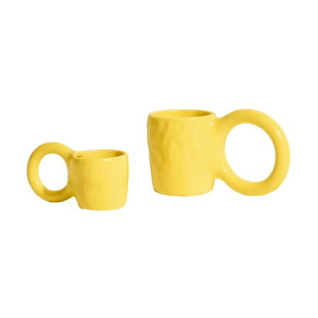 Set de 2 tasses à espresso Donut Small céramique/ Ø  6 x H 5,5 cm - Petite Friture
