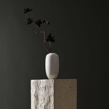 Vase Sunao Slim Petit céramique blanc / Ø 12 x H 22 cm - 101 COPENHAGEN