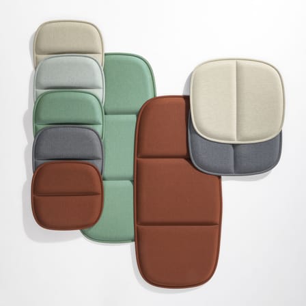 Accessoire  tissu gris noir / Coussin assise pour fauteuil HiRay - Recyclé - Kartell