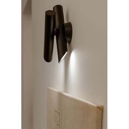Applique Tubes 2 métal noir / LED - Orientable - Nemo