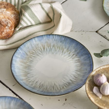 Assiette à dessert Calen céramique bleu / Ø 22 cm - Bloomingville