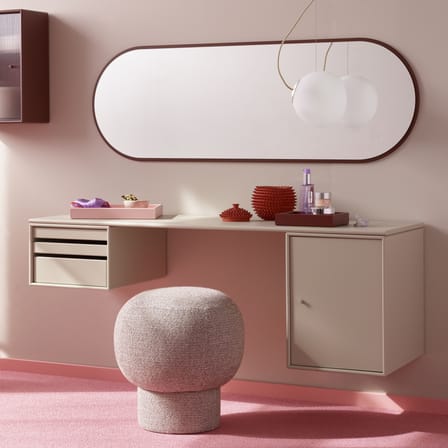 Bureau mural Workshop bois blanc / L 140,7 x Prof. 46 cm - MONTANA