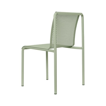 Chaise empilable Dapple métal vert / Perforé - Ferm Living
