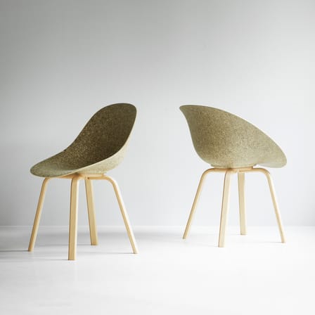 Chaise Mat / Algue marine  - Pieds hêtre - Normann Copenhagen
