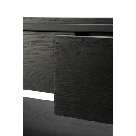 Console Monolit bois noir / L 122 cm / 2 tiroirs - Ethnicraft