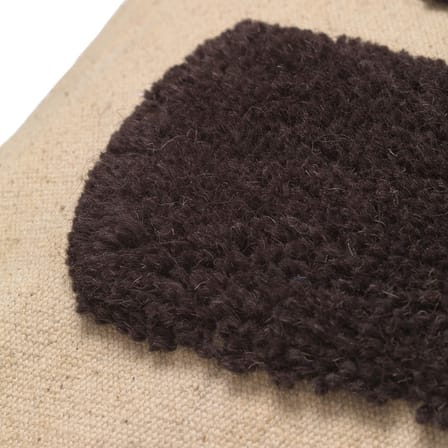 Coussin Lay tissu marron beige / 50 x 50 cm - Ferm Living
