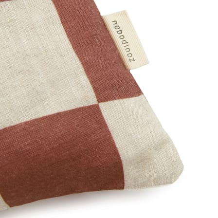 Coussin Vibes Rectangular tissu marron / Small - 33 x 22 cm - NOBODINOZ