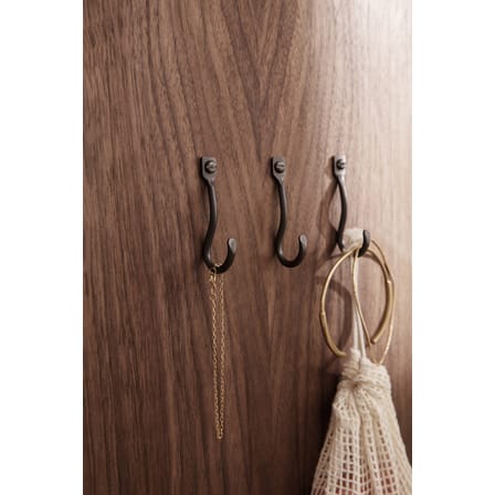 Set de 3 crochet muraux Curvature / Laiton - Ferm Living