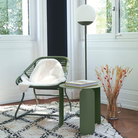 Fauteuil bas Sixties / Assise souple plastique tressé - Fermob