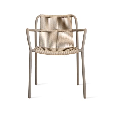 Fauteuil de repas Sweep beige / Corde polypropylène - Vincent Sheppard