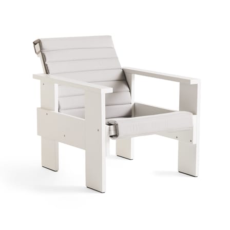 Fauteuil lounge Crate Outdoor bois blanc / Gerrit Rietveld, 1934 - Hay