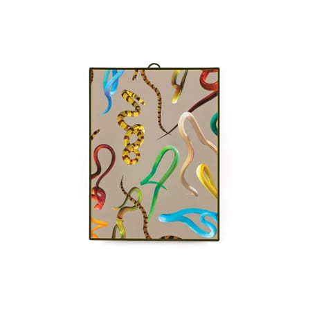 Miroir Toiletpaper plastique multicolore / Snakes - Medium H 30 cm - Seletti