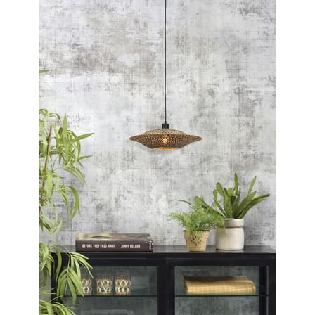 Pendelleuchte Bali Small holz natur / Bambus - Ø 44 cm - GOOD&MOJO