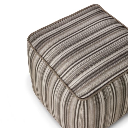 Pouf d'extérieur Zahara Outdoor tissu gris - Ethnicraft