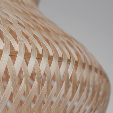 Sospensione Barbados legno beige / Ø 40 x H 67 cm - Bambù - GOOD&MOJO