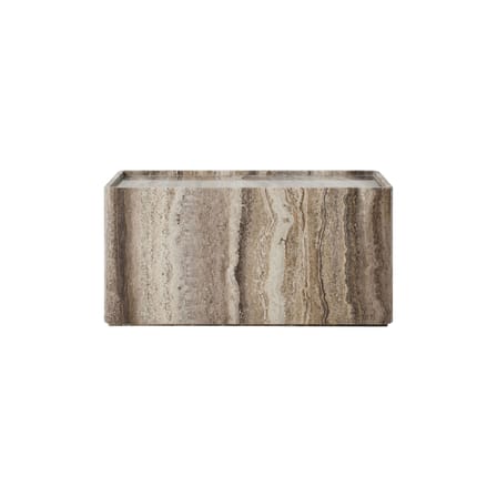 Table d'appoint Pietra pierre beige / 30 x 80 x H 40 cm - Travertin - Gubi
