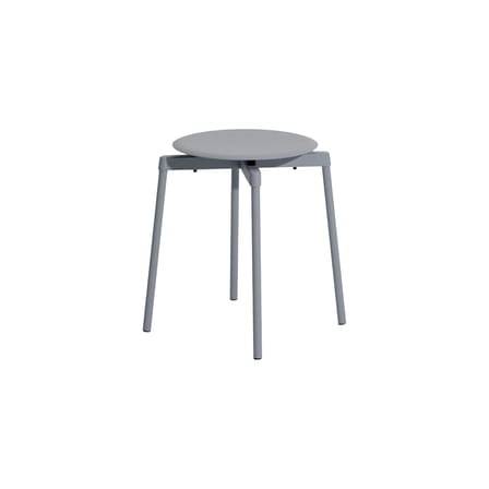 Tabouret empilable Fromme métal gris / Aluminium - Petite Friture