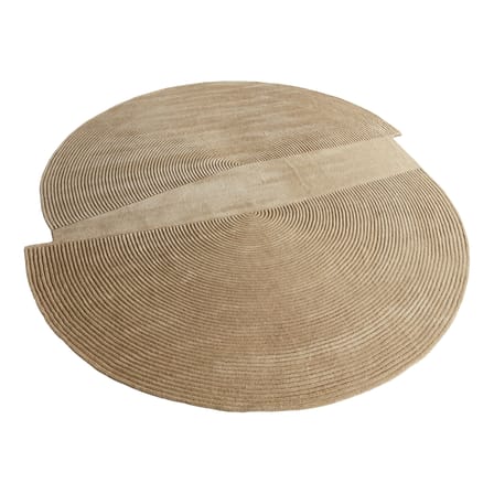 Tapis Zen Split tissu beige / 300 x 344 cm - Bolia