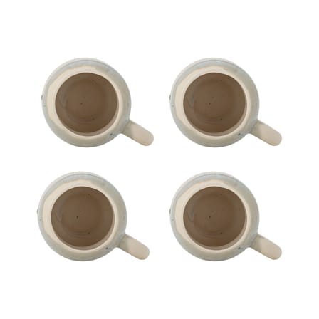Set de 4 tasses Luna céramique bleu/ 400 ml - Bloomingville