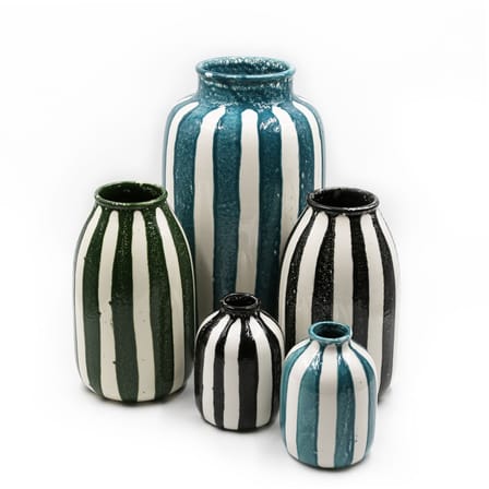 Vase Riviera Medium céramique noir / H 24 cm - Maison Sarah Lavoine