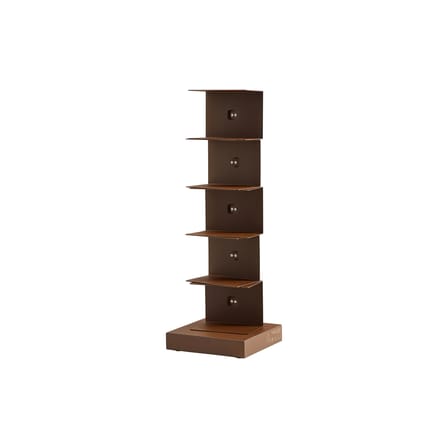 Bibliothèque Original Ptolomeo métal marron / 1 face - H 75 cm - Opinion Ciatti
