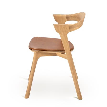 Chaise Bok Indoor bois naturel / Assise cuir - Ethnicraft