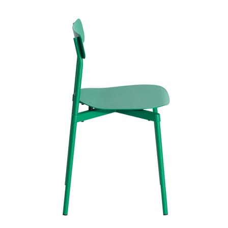 Chaise empilable Fromme métal vert / Aluminium - Petite Friture