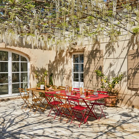 Chaise pliante Bistro métal rouge - Fermob