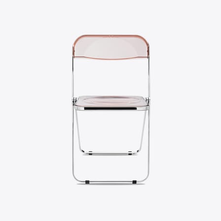 Chaise pliante Plia plastique rose / Giancarlo Piretti, 1967 - ANONIMA CASTELLI