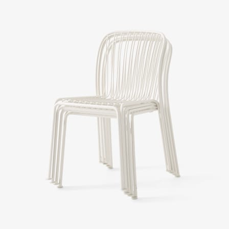 Chaise Thorvald SC94 métal blanc - &tradition