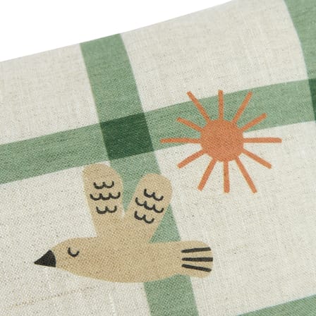 Coussin Vibes Rectangular tissu vert / Medium - 44 x 25 cm - NOBODINOZ