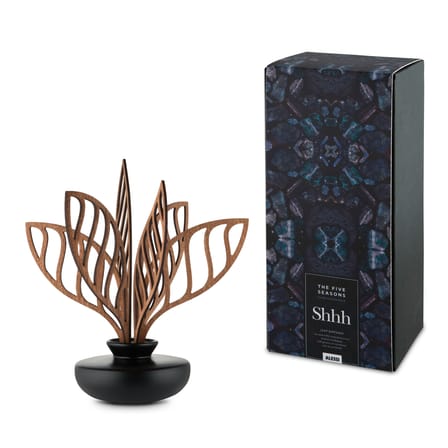 Diffuseur de parfum The Five Seasons céramique noir bois naturel / H 22,5 cm - Alessi