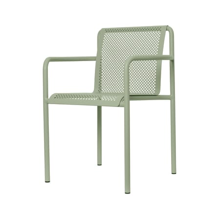 Dapple Dining chair metal green / Drilling machine - Ferm Living