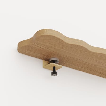Etagère murale Bracket Vague by Uchronia / L 32 cm - Chêne massif - TIPTOE
