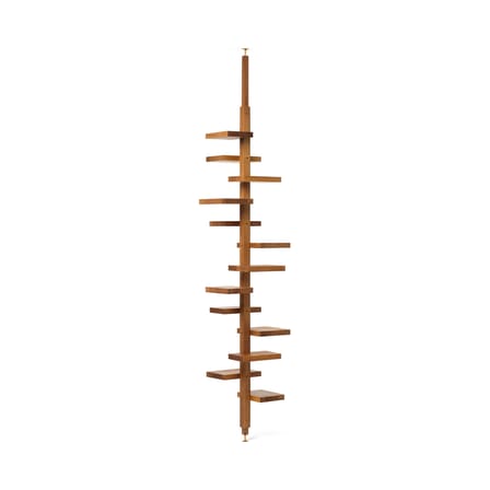 Etagère rotative Adélaide Wood bois naturel / Pivotante - Pour plafond de 230 à 253 cm - Mogg