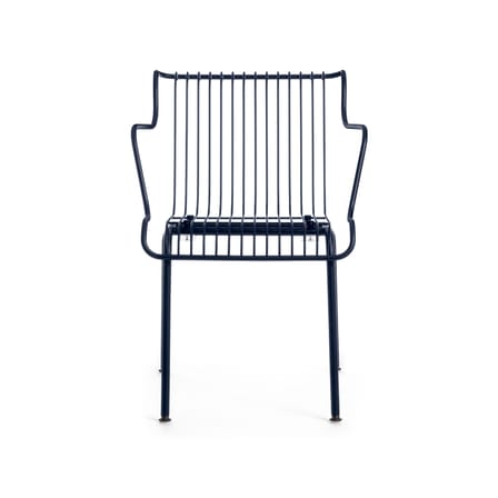 Fauteuil de repas empilable South métal bleu / Konstantin Grcic, 2023 - Magis