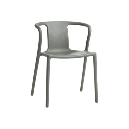 Fauteuil empilable RE Air-Armchair plastique gris / Recyclé - Jasper Morrison, 2006 - Magis