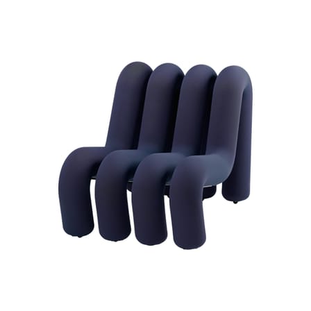 Fauteuil rembourré Extra Bold Sofa tissu bleu / Canapé modulable - L 72 cm (4 tubes) - Moustache