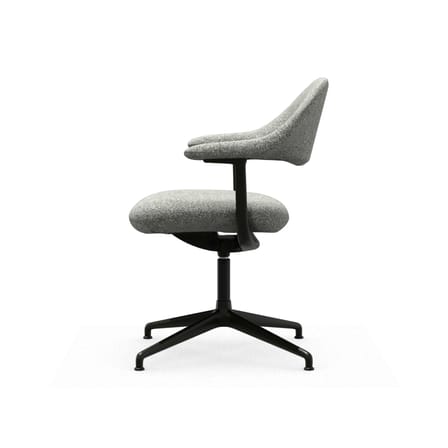 Fauteuil pivotant Mynt Soft tissu gris / Assise & dossier rembourrés - Vitra