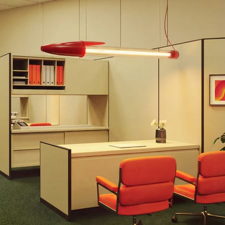 Lampe Bic Lamp rouge / LED - H 178 cm - Seletti