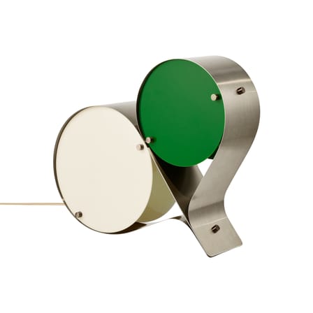 Lampe de table Coppia métal vert / L 54 cm - Gubi