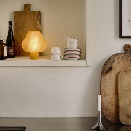Lampe sans fil rechargeable Soft Serve jaune - CRÈME ATELIER