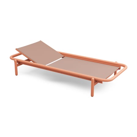 Lettino inclinabile Sunbun tessuto beige / Il materasso incluso - Fatboy