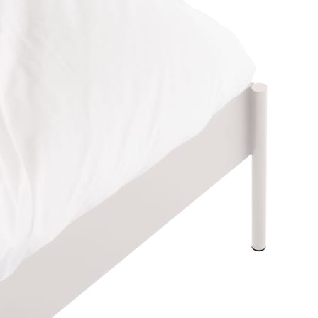 Lit double Eton / Avec tête de lit - Pour matelas 160 x 200 cm - Sommier inclus - NOO.MA