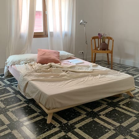 Lit double Senza / Pour matelas 160 x 200 cm - KARUP DESIGN